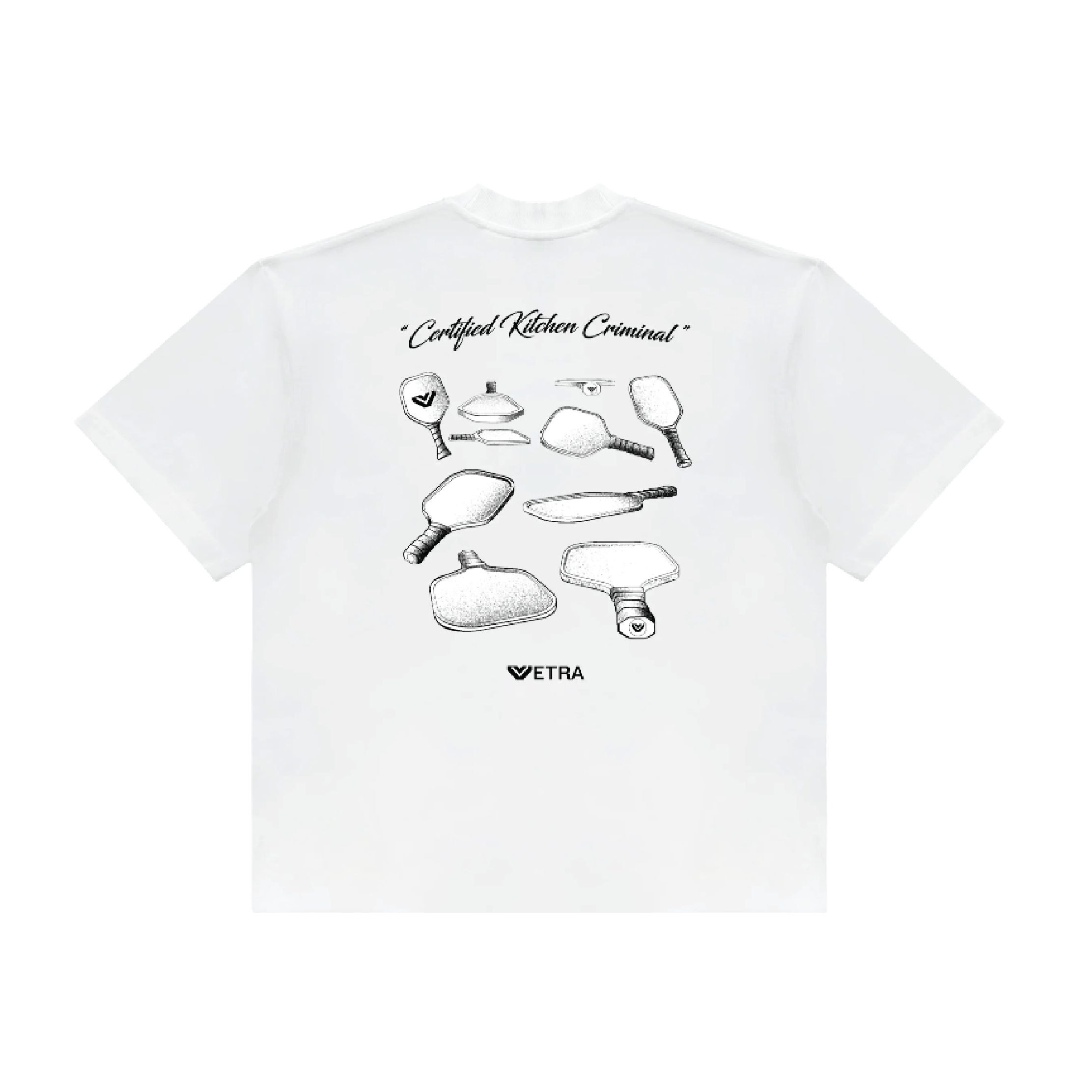 Vetra Certified Kitchen Criminal Oversized Tee - White